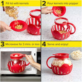 Glass Microwave Popcorn Popper - 1.5 Qt