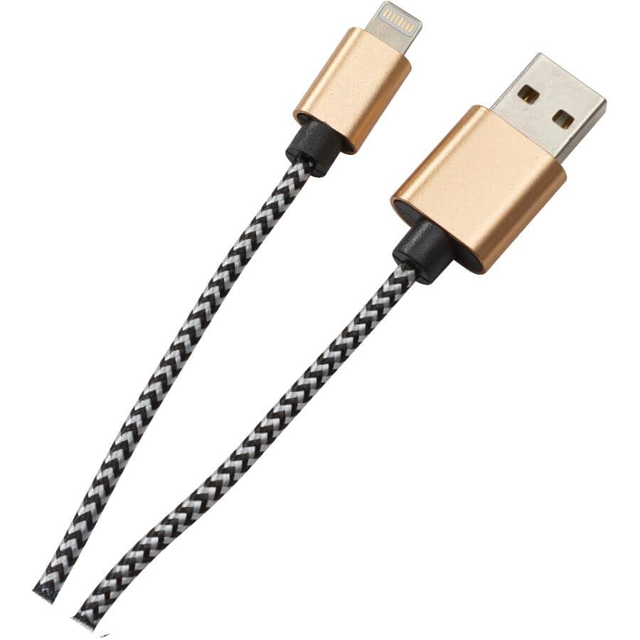 3.8' / 1.2 m Super Tough Sync & Charge Lightning Cable - for iPhone, iPod & iPad
