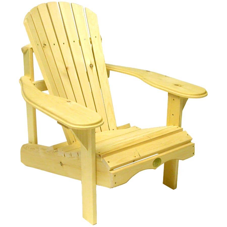 Bear Pine Adirondak Chair - Unfinished
