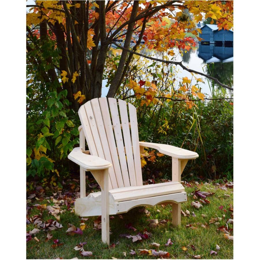 Bear Pine Adirondak Chair - Unfinished