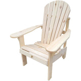 Upright Pine Adirondak Chair - Unfinished