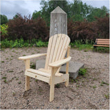 Upright Pine Adirondak Chair - Unfinished