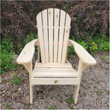 Upright Pine Adirondak Chair - Unfinished