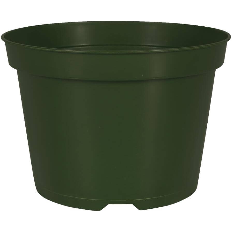 10" Green Plastic Planter