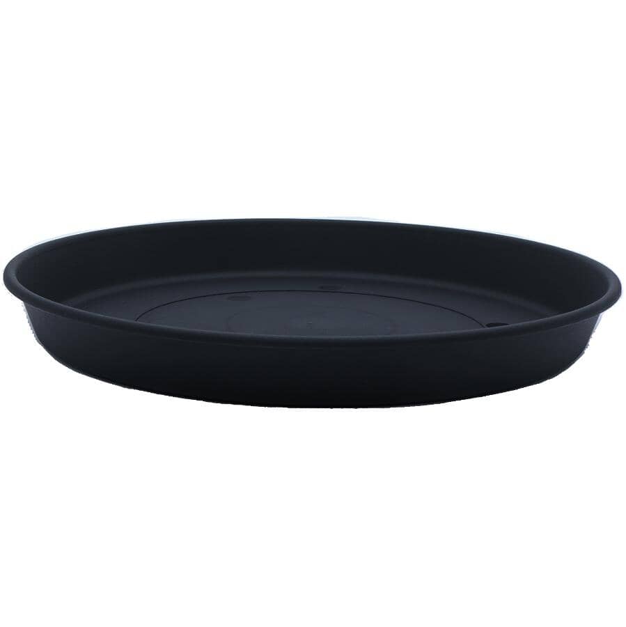 12" Classic Prima Resin Planter Saucer - Black
