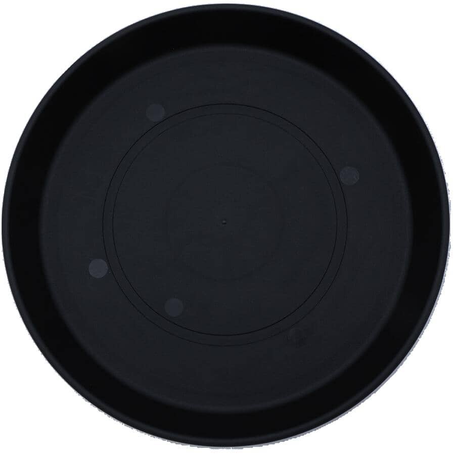 6" Classic Prima Resin Planter Saucer - Black
