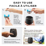 E55 Rechargeable Mosquito Repeller - Black