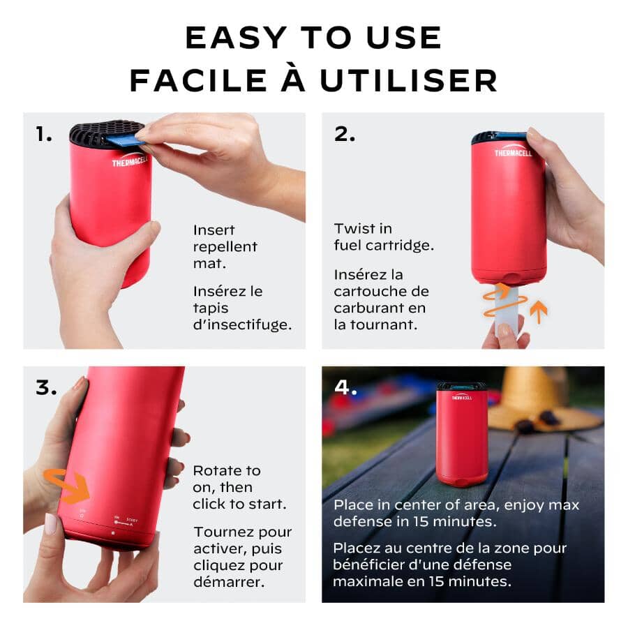 Patio Shield Mosquito Repeller - Fiesta Red