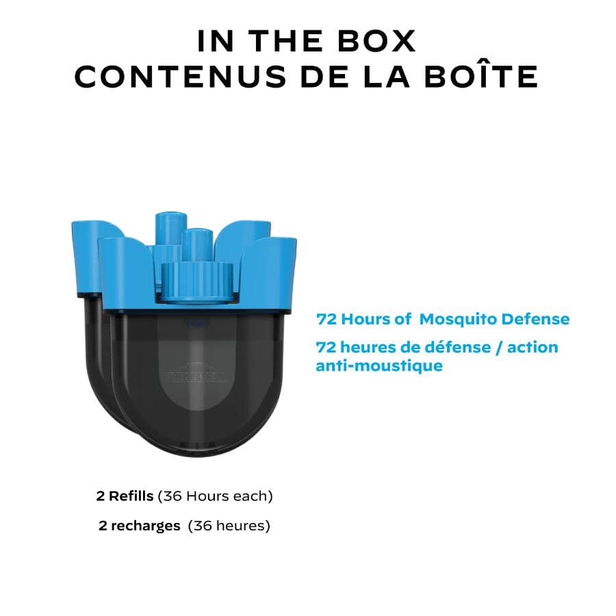 Rechargeable Mosquito Repeller Refills - 2 Pack, 36 Hours