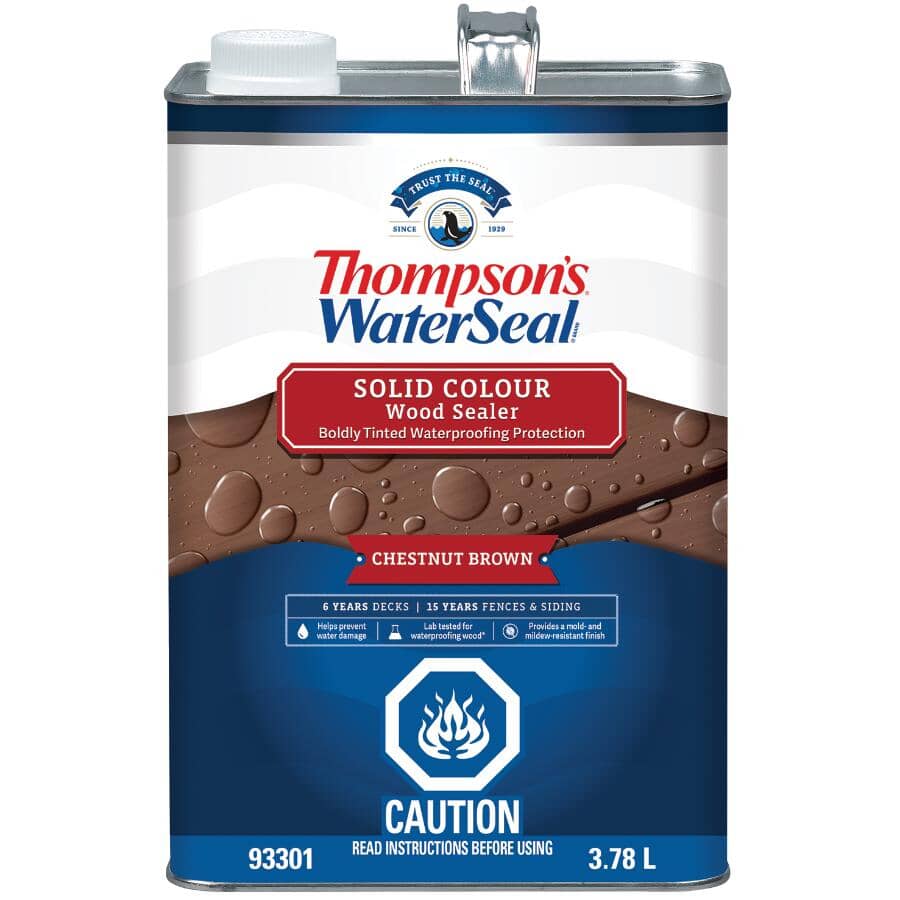 Solid Wood Stain - Chestnut Brown, 3.78 L