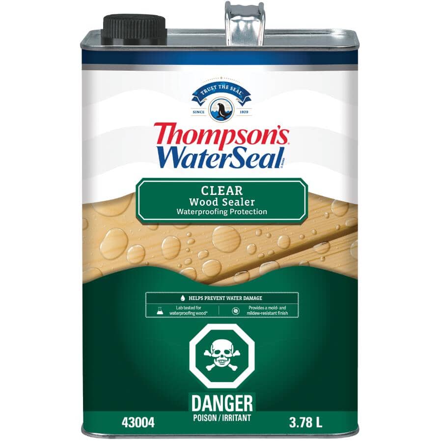Waterproofer Plus Tinted Wood Protector - Clear, 3.78 L