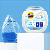 PODS Free & Gentle Laundry Detergent Liquid Pacs - 76 Pack