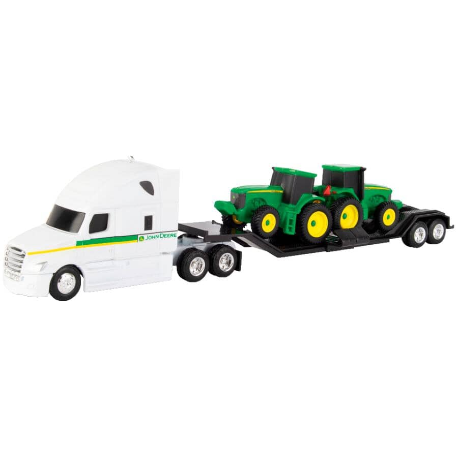 1:64 John Deere Truck and Trailer, Assorted Trucks