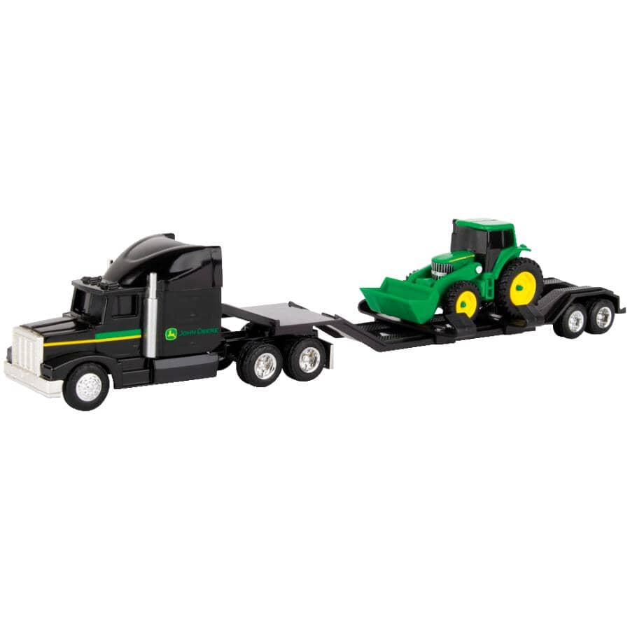 1:64 John Deere Truck and Trailer, Assorted Trucks