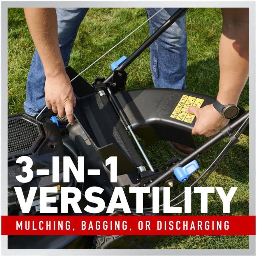 163cc Recycler Max Gas Lawn Mower - with Personal Pace & SmartStow, 22"