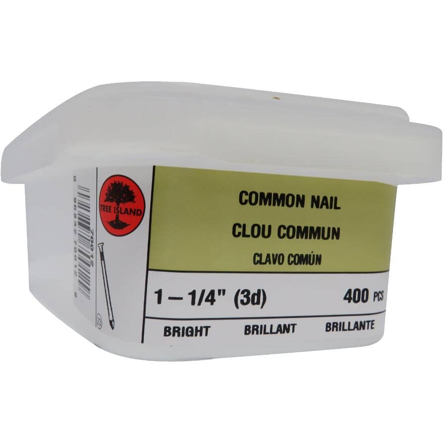 1-1/4" x 14 Ga. Common Nails - 400 Pack