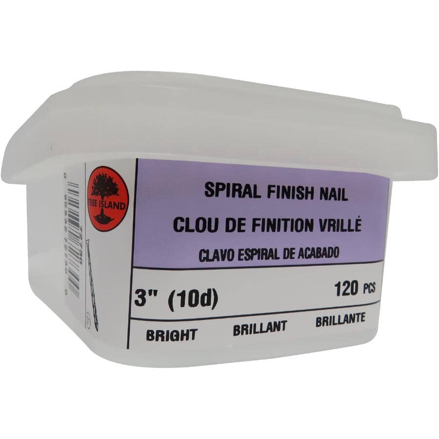 120 Pack 3" Ardox Spiral Finishing Nails