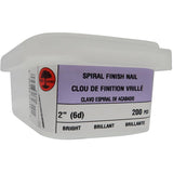 200 Pack 2" Ardox Spiral Finishing Nails
