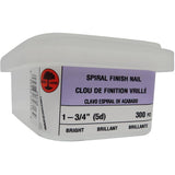 300 Pack 1-3/4" Ardox Spiral Finishing Nails