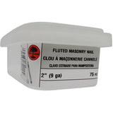 75 Pack 2" Fluted Concrete Nails