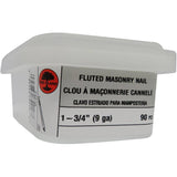 90 Pack 1-3/4" Fluted Concrete Nails