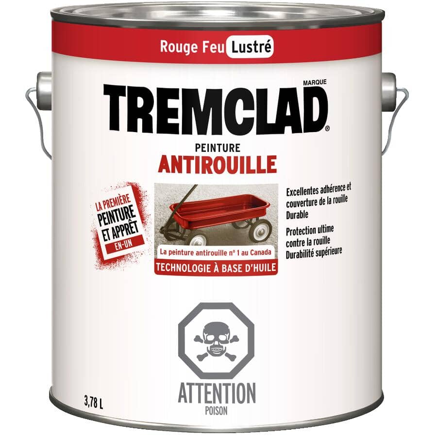 Rust Paint - Gloss Fire Red, 3.78 L