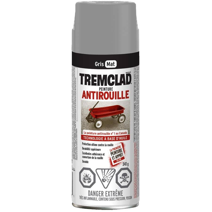 Rust Spray Paint - Flat Grey, 340 g