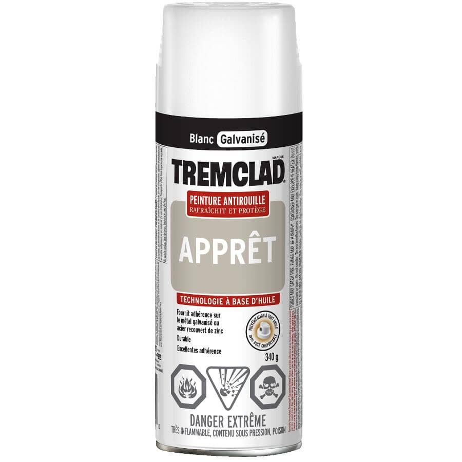 Rust Spray Primer - Galvanized Metal White, 340 g