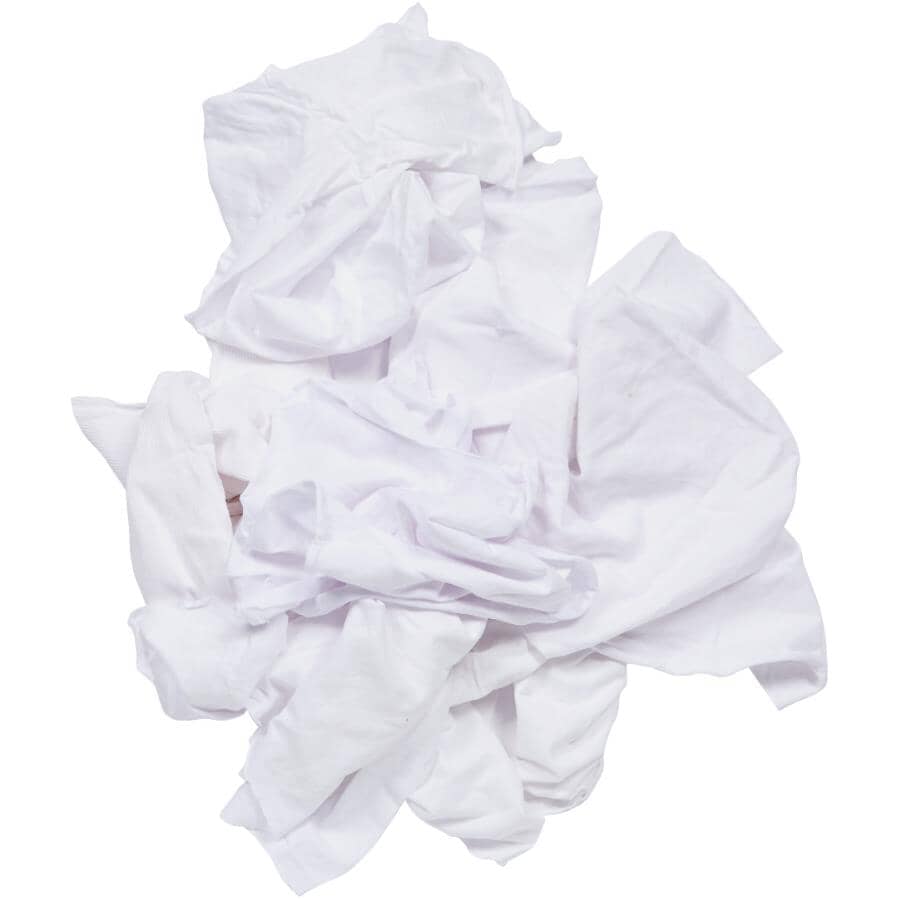 Cleaning Rags - White, 1 lb