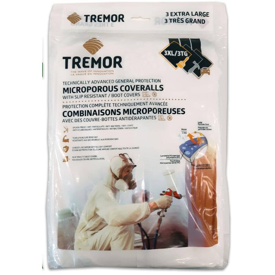 Microporous Coveralls with Non-Slip Boot Covers - Extra Extra Extra Large