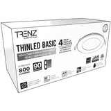 ThinLED Basic 4" Recessed LED Pot Light with CCT Switch - White, 9W, 4 Pack