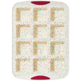 Silicone Brownie Pan - White Confetti, 12 Cup
