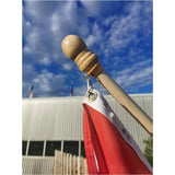 5' Wood Spinning Flagpole, with Hardware