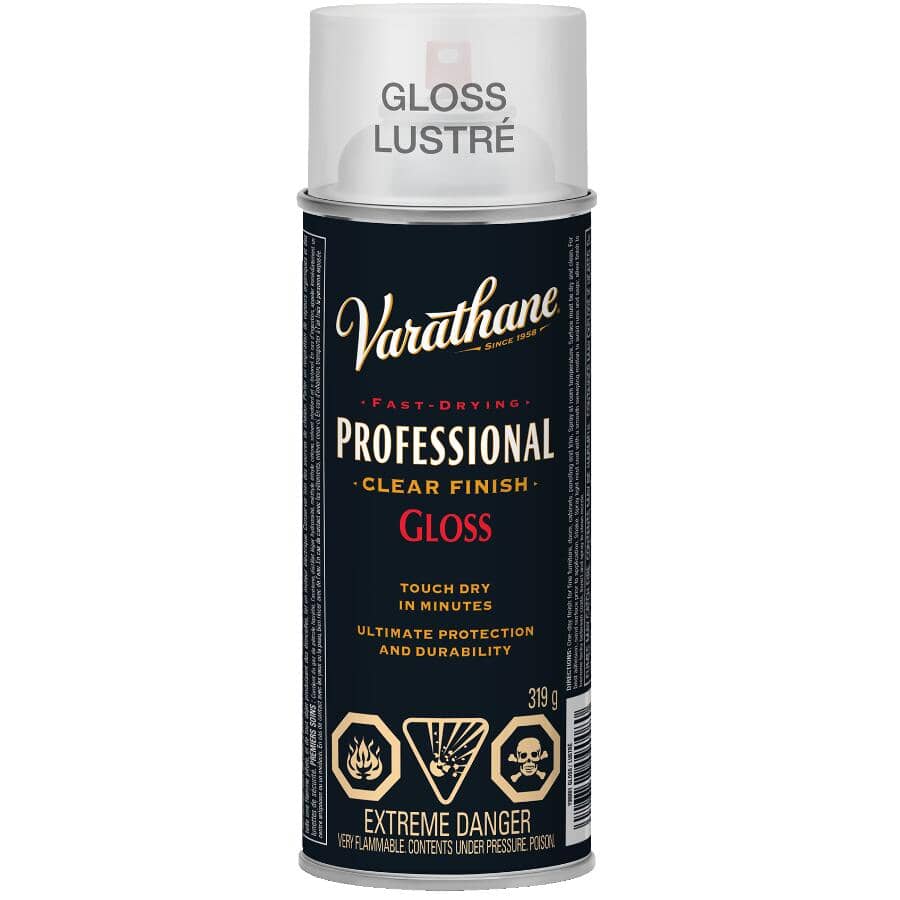 Fast Dry Professional Finish Spray - Clear Gloss, 319 g