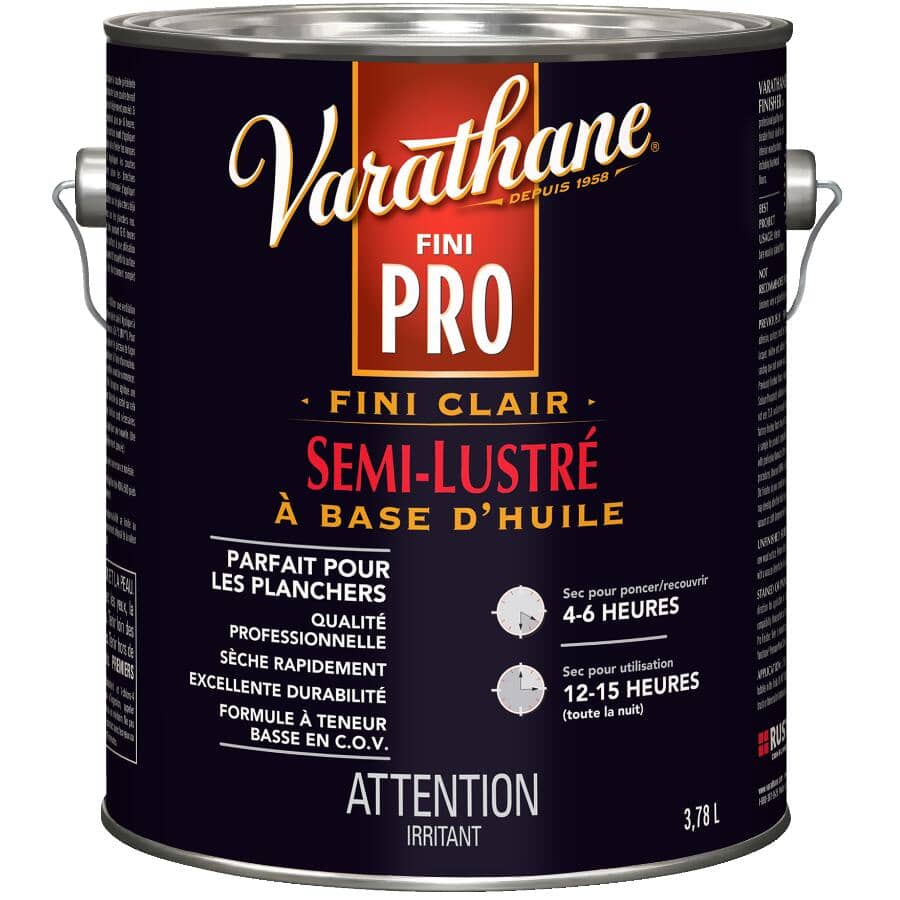 Pro Finisher - for Floors, Clear Semi Gloss, 3.78 L