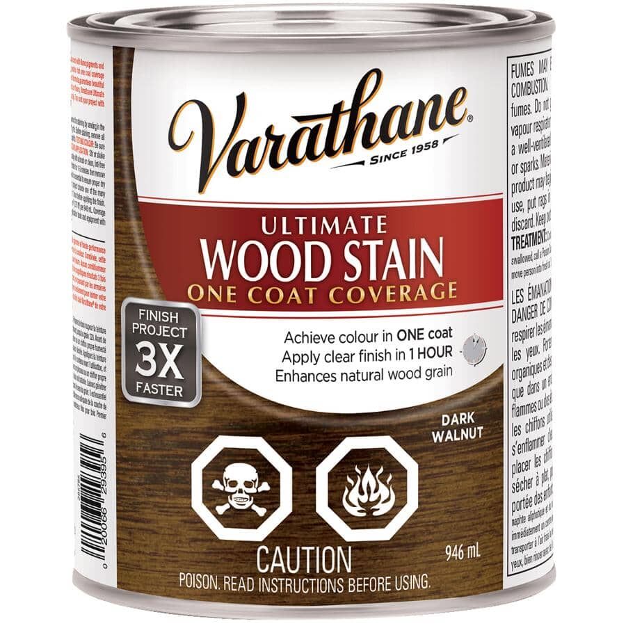 Ultimate Wood Stain - Dark Walnut, 946 ml