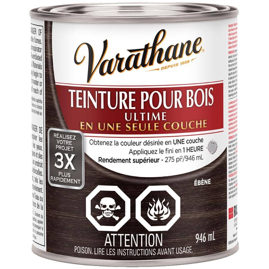 Ultimate Wood Stain - Ebony, 946 ml