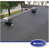 12" x 12" Maximum Black Slanted Roof Vent