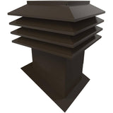 12" x 12" Maximum Brown Slanted Roof Vent