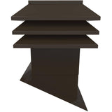 Slanted Roof Ventilator - Brown, 12" x 12"