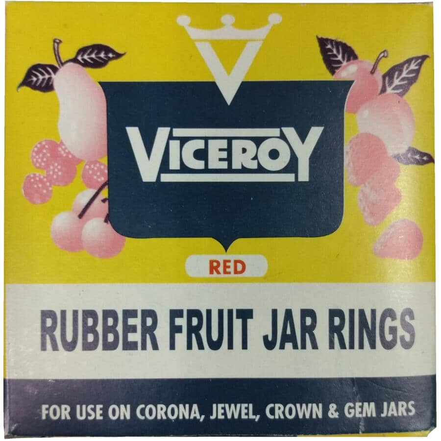 Rubber Jar Rings - Red, 12 Pack