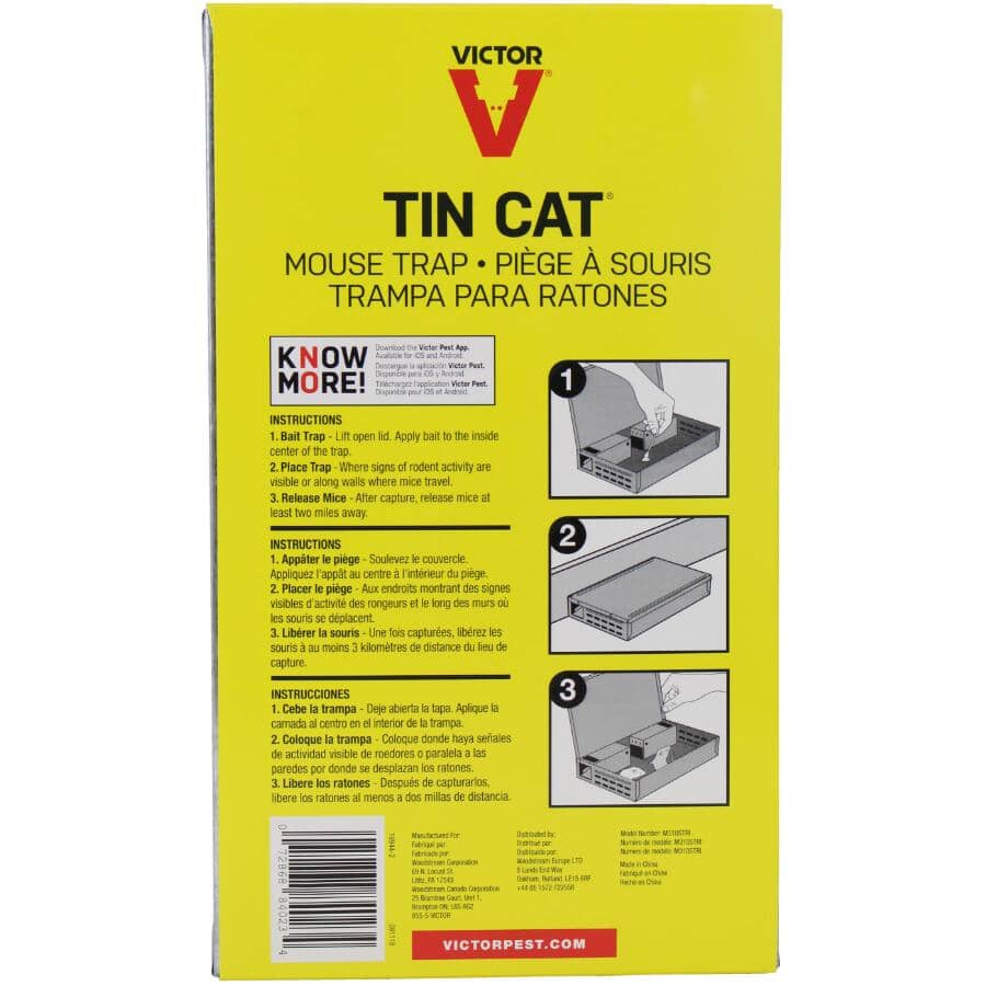 TIN CAT Live Catch Mouse Trap