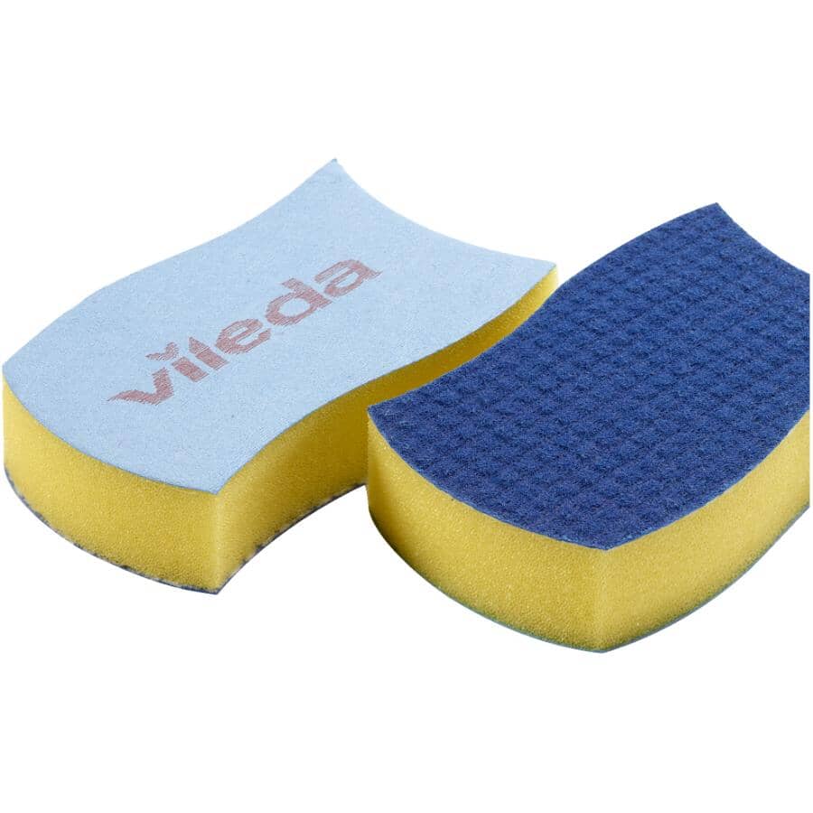 2 Pack Glass and Ceramic Scrunge Scrub Sponge