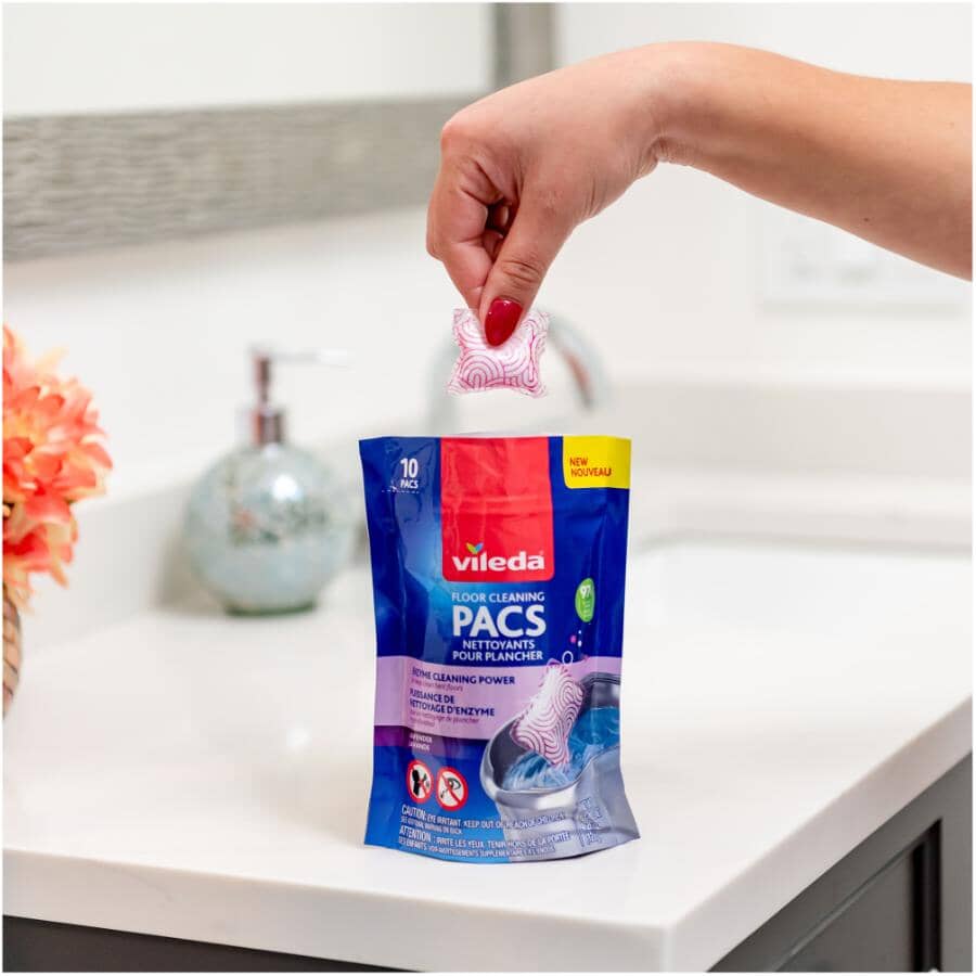 Floor Cleaning Pacs - Lavender, 10 Pack