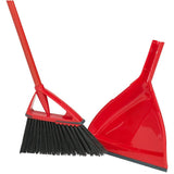 Oskar Angled Broom - with Clip-On Dust Pan