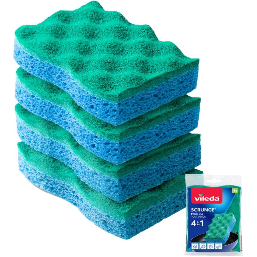 Scrunge Multi Use Scrub Sponge - 4 Pack