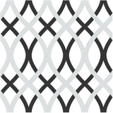 Lattice Peel & Stick Wallpaper - Black & Grey, 20.5" x 18'