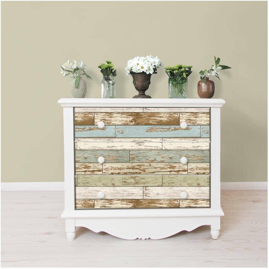 Old Salem Vintage Wood Plank Peel & Stick Wallpaper - 20.5" x 18'
