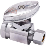 1/2" FPT x 3/8" Outside Diameter Compression Straight Stop Valve