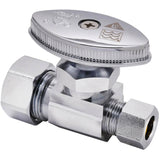 1/2" Nominal Compression x 3/8" Outside Diameter Compression Straight Stop Valve